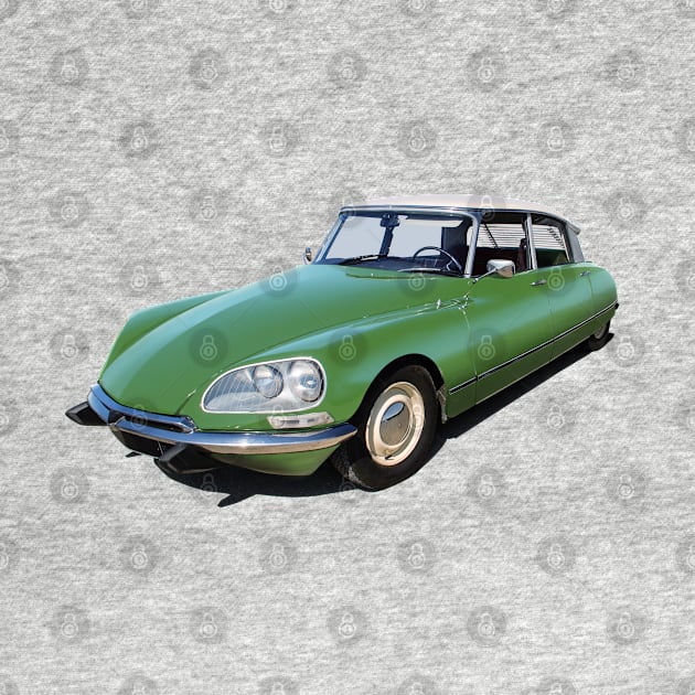 Citroen DS in Green by candcretro